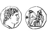 Coins of Philadelphia with founder Philadelphus with Attalus II 159-138 BC